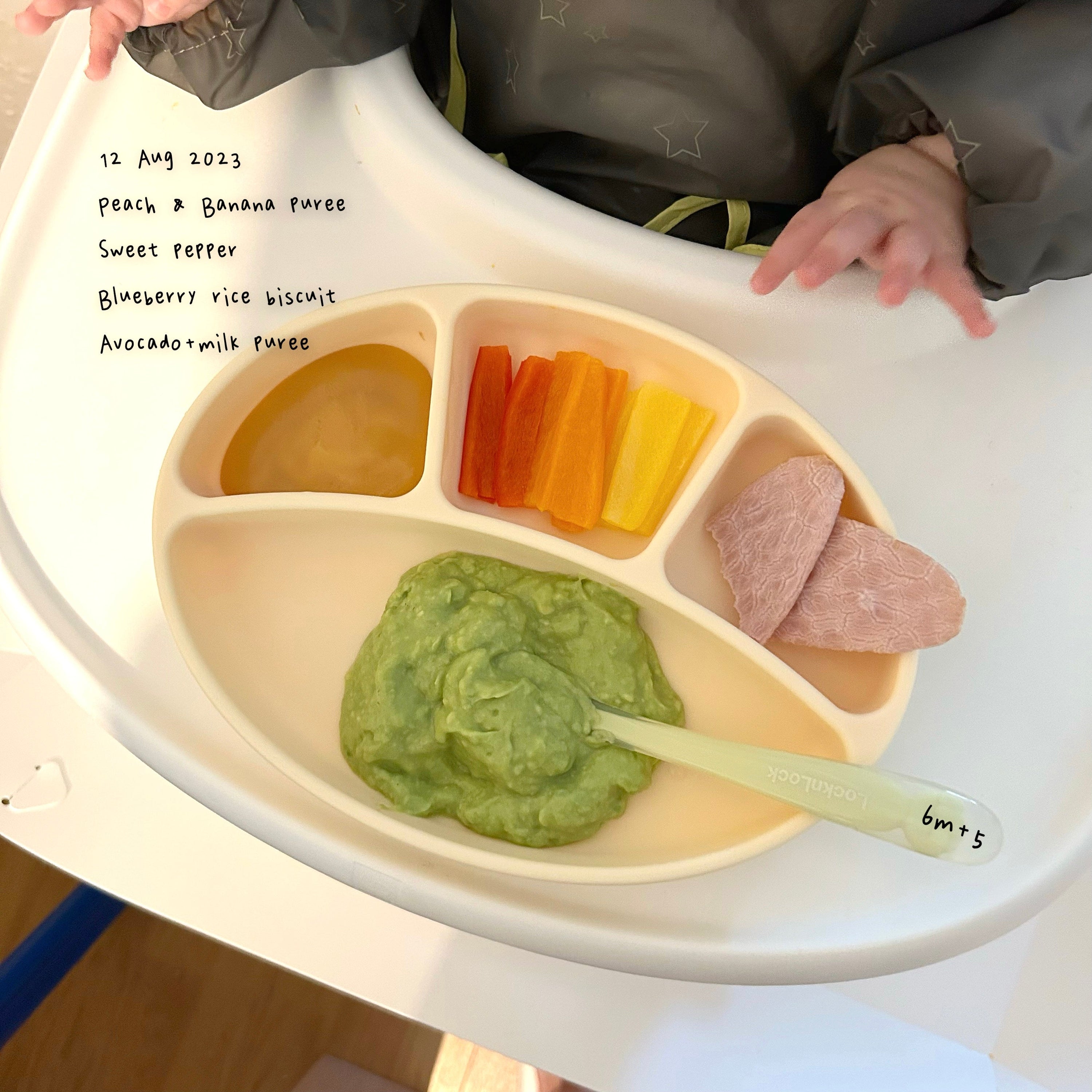 Loomie Daily Meal #01 – 6m+ Avocado Purée Plate