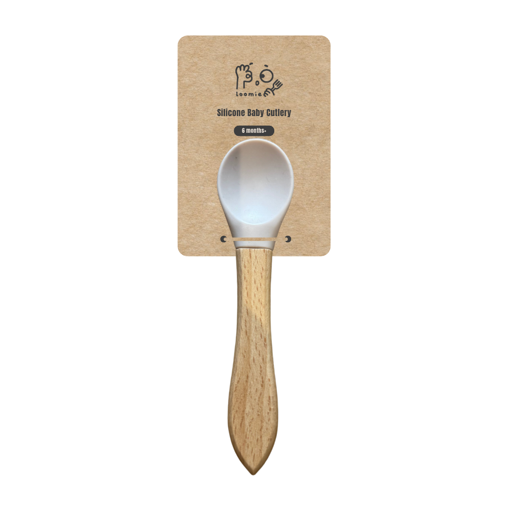 Toddler Spoon with wooden handle