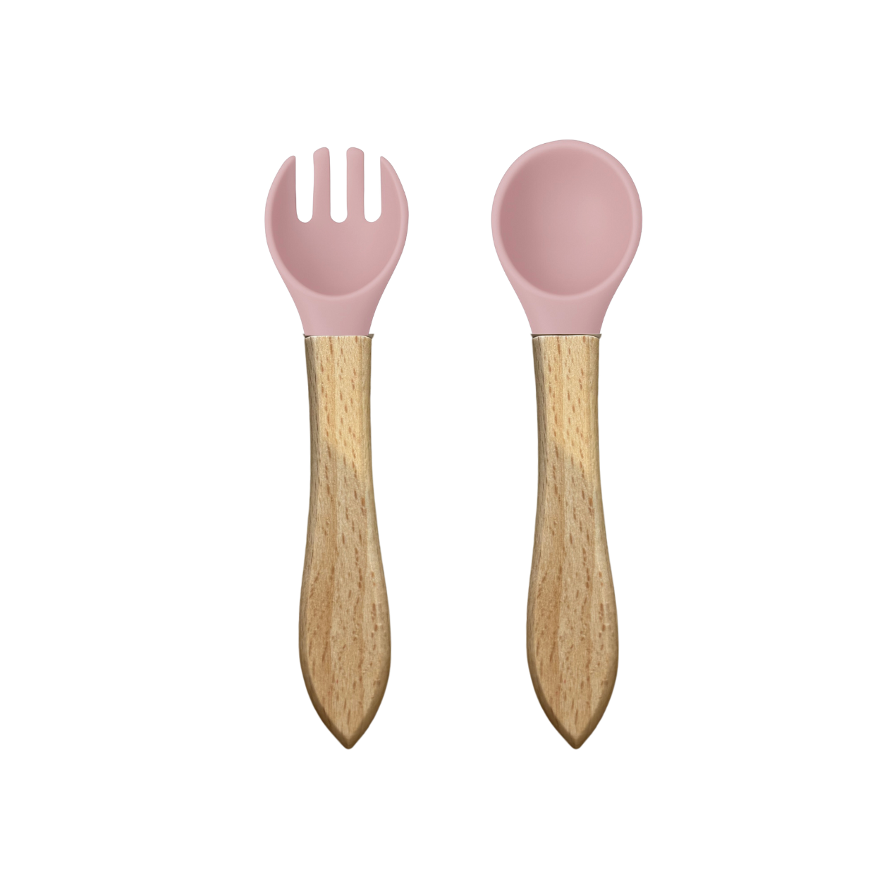 Cutlery set with wooden handle