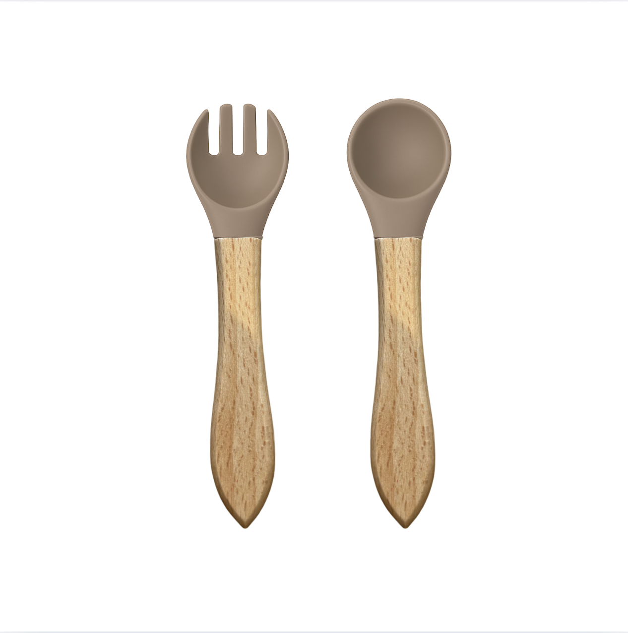 Cutlery set with wooden handle